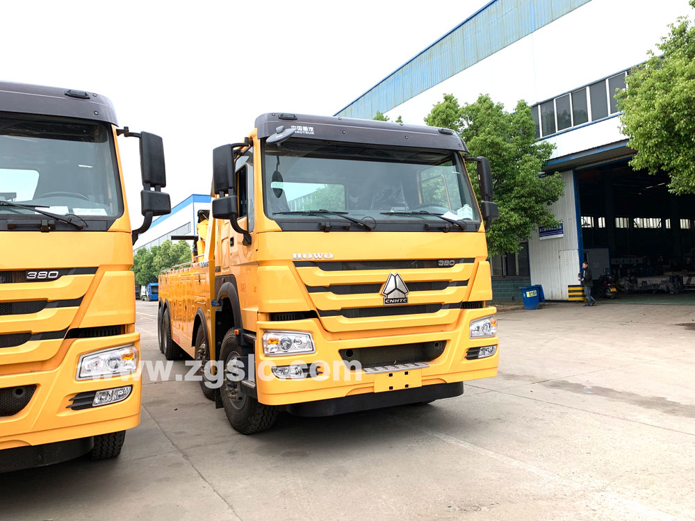 重汽前四后八拖吊聯體清障車_重汽前四后八拖吊聯體清障車工作原理