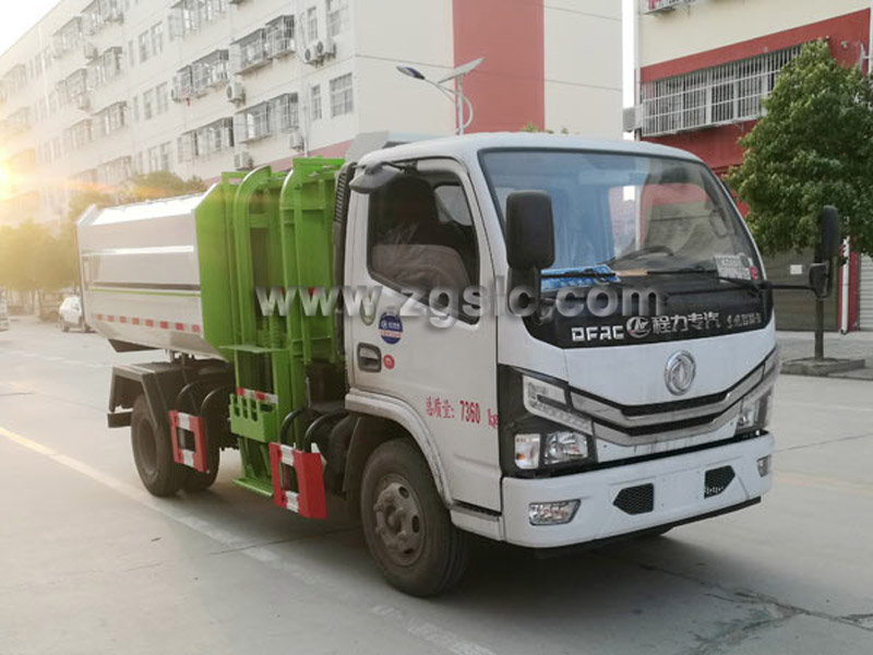 湖北程力國六東風(fēng)小多利卡掛桶垃圾車